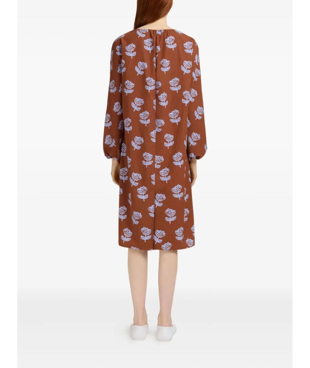 MARNI Мульти хлопковое повседневное платье, фото 4