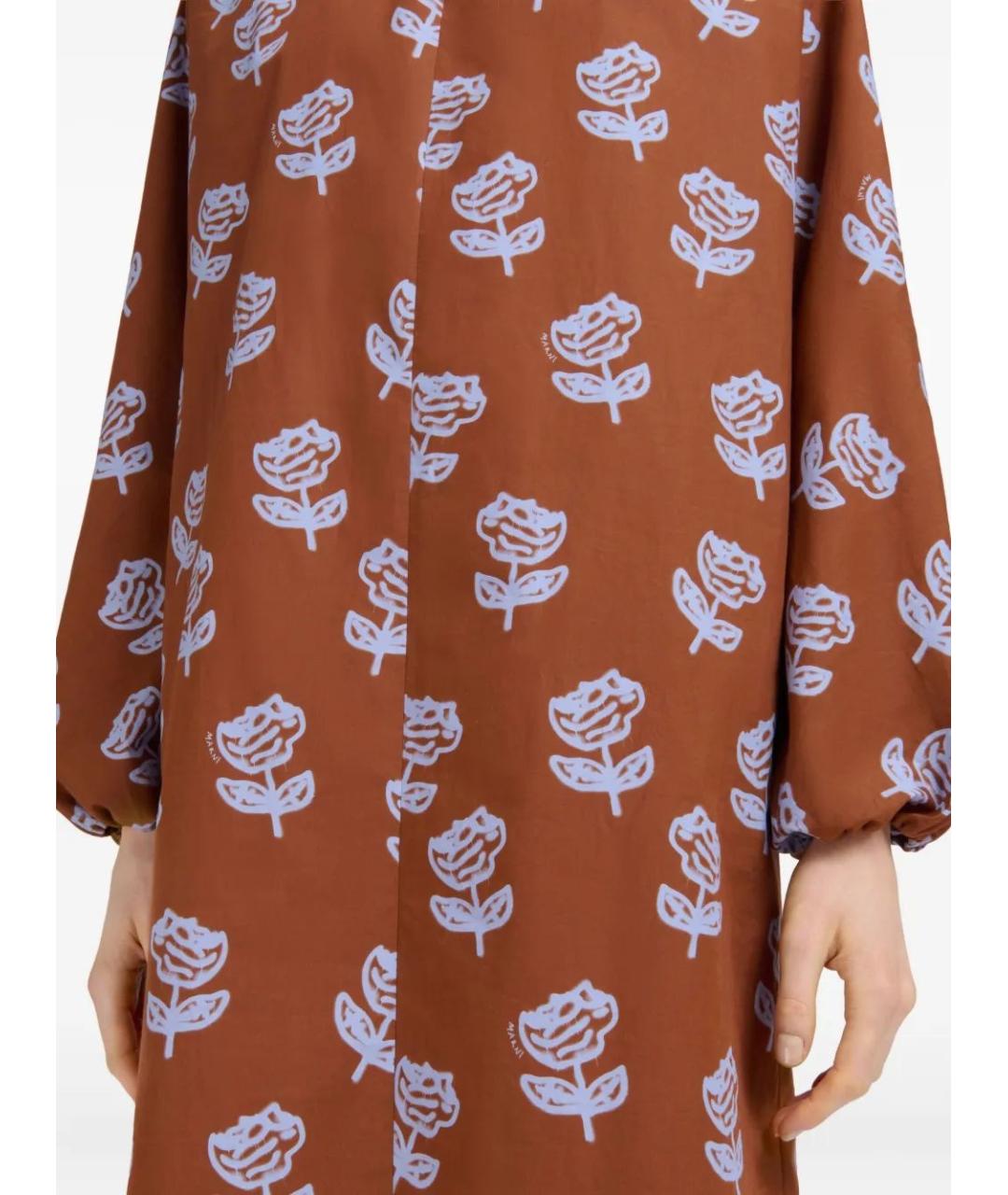 MARNI Мульти хлопковое повседневное платье, фото 5