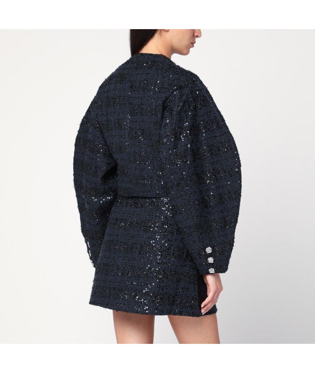 ROTATE Синий полиэстеровый жакет/пиджак, фото 3