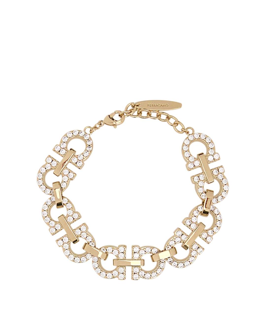 FERRAGAMO Золотой металлический браслет, фото 1