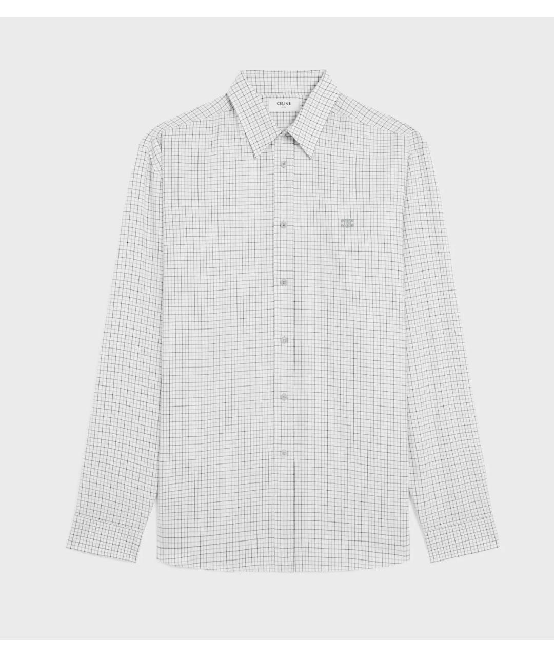 CELINE Белая хлопковая кэжуал рубашка, фото 6