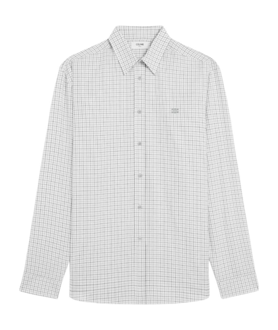 CELINE Белая хлопковая кэжуал рубашка, фото 1