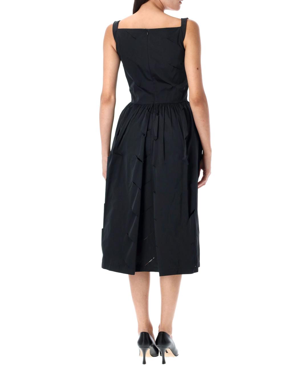 VIVIENNE WESTWOOD Черное полиэстеровое повседневное платье, фото 3
