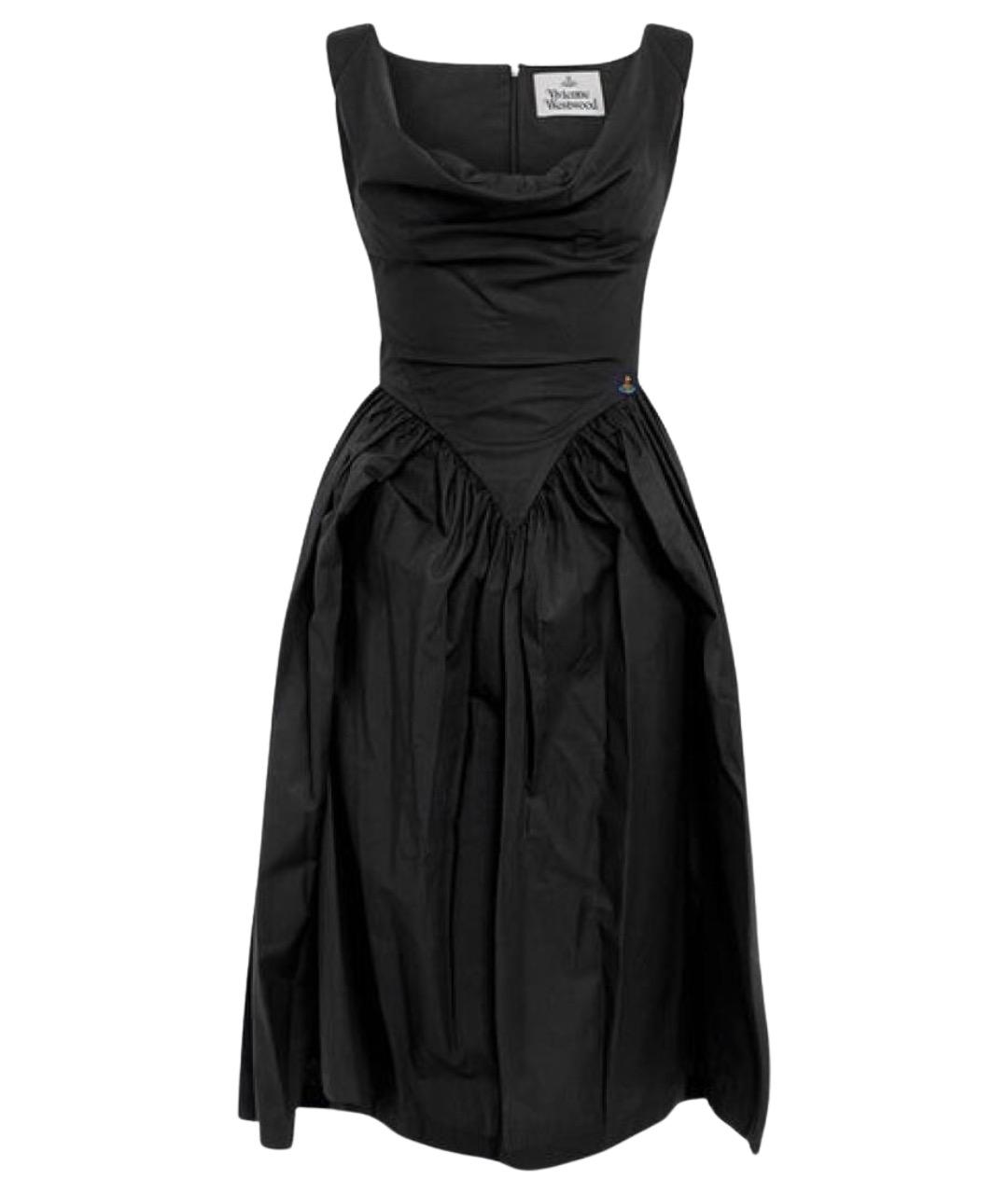 VIVIENNE WESTWOOD Черное полиэстеровое повседневное платье, фото 1