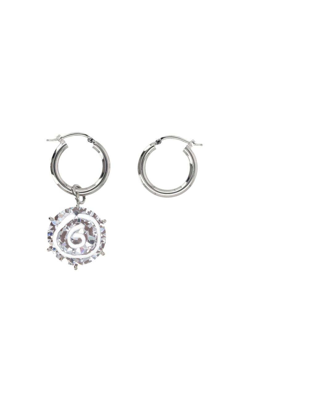 MM6 MAISON MARGIELA Серебряные металлические серьги, фото 2