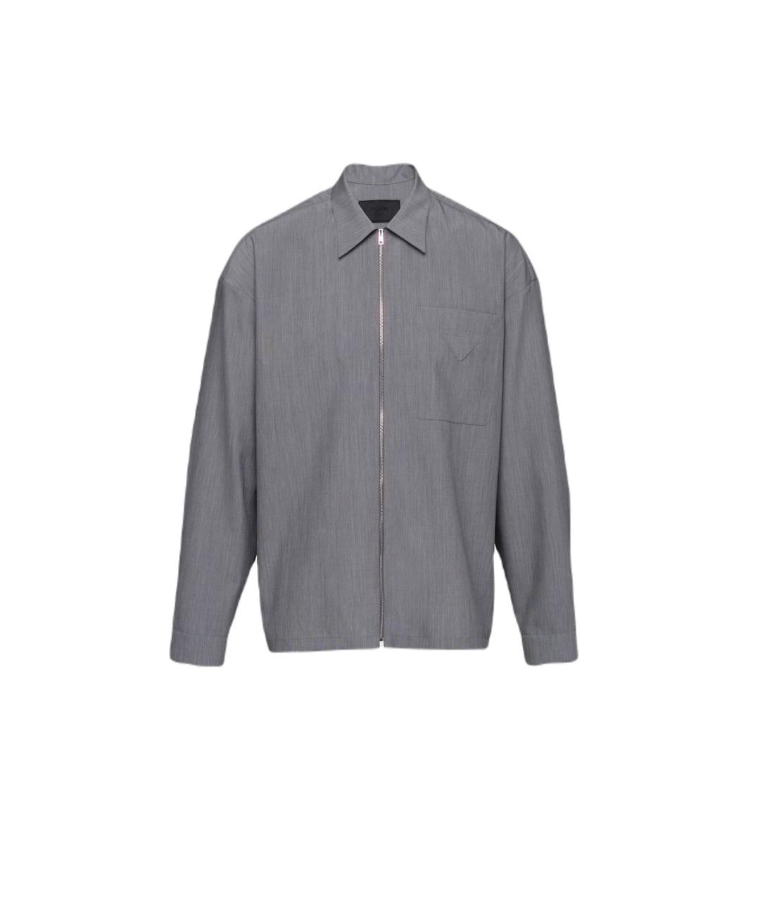 PRADA Серая кэжуал рубашка, фото 1