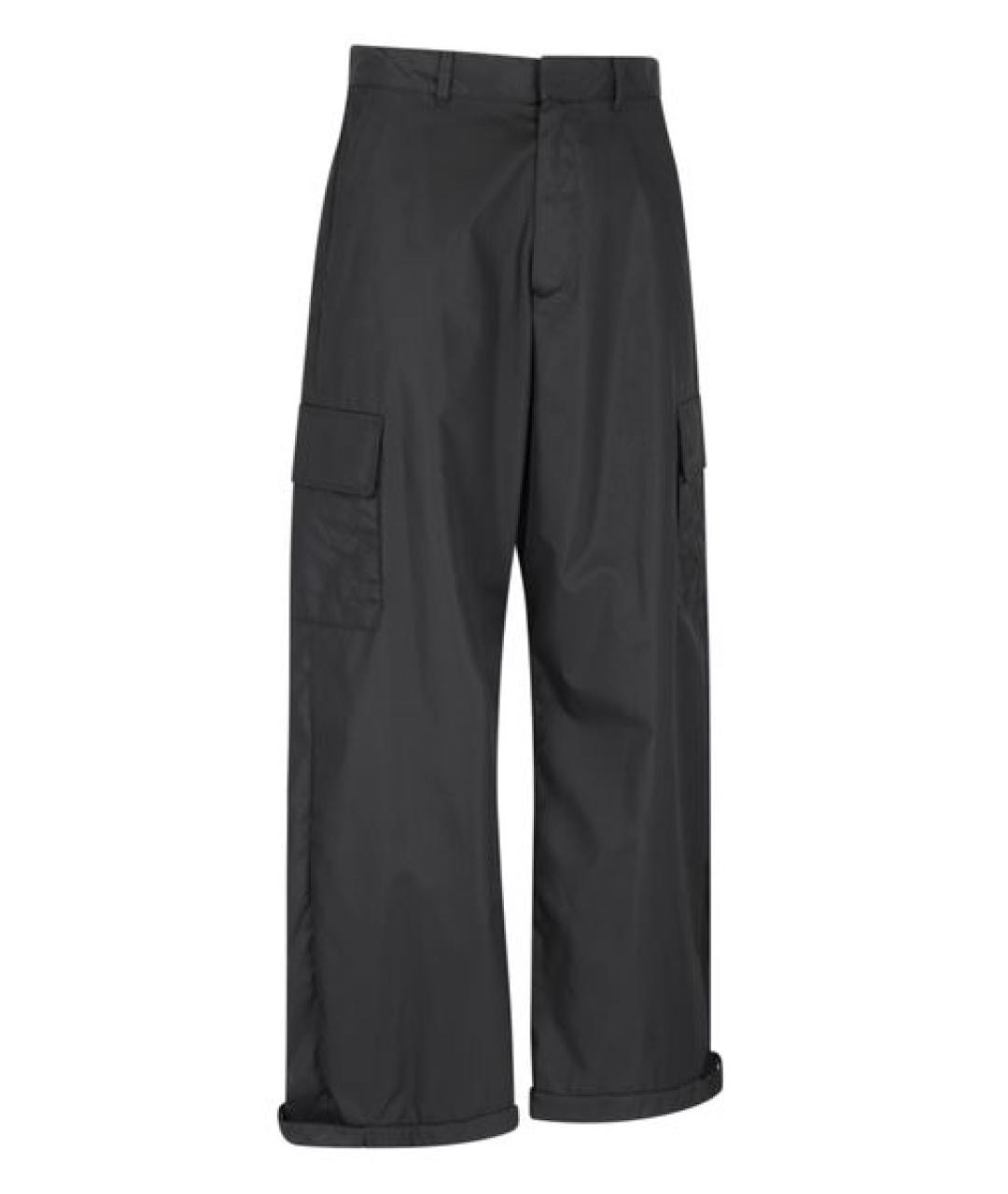 OFF-WHITE Черные повседневные брюки, фото 3