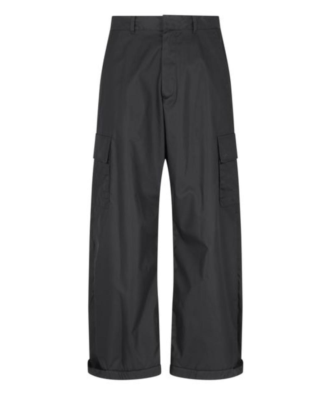 OFF-WHITE Черные повседневные брюки, фото 1