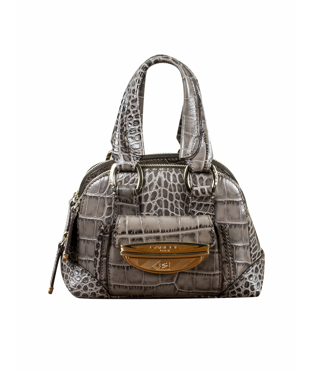 LANCEL Серая кожаная сумка тоут, фото 1