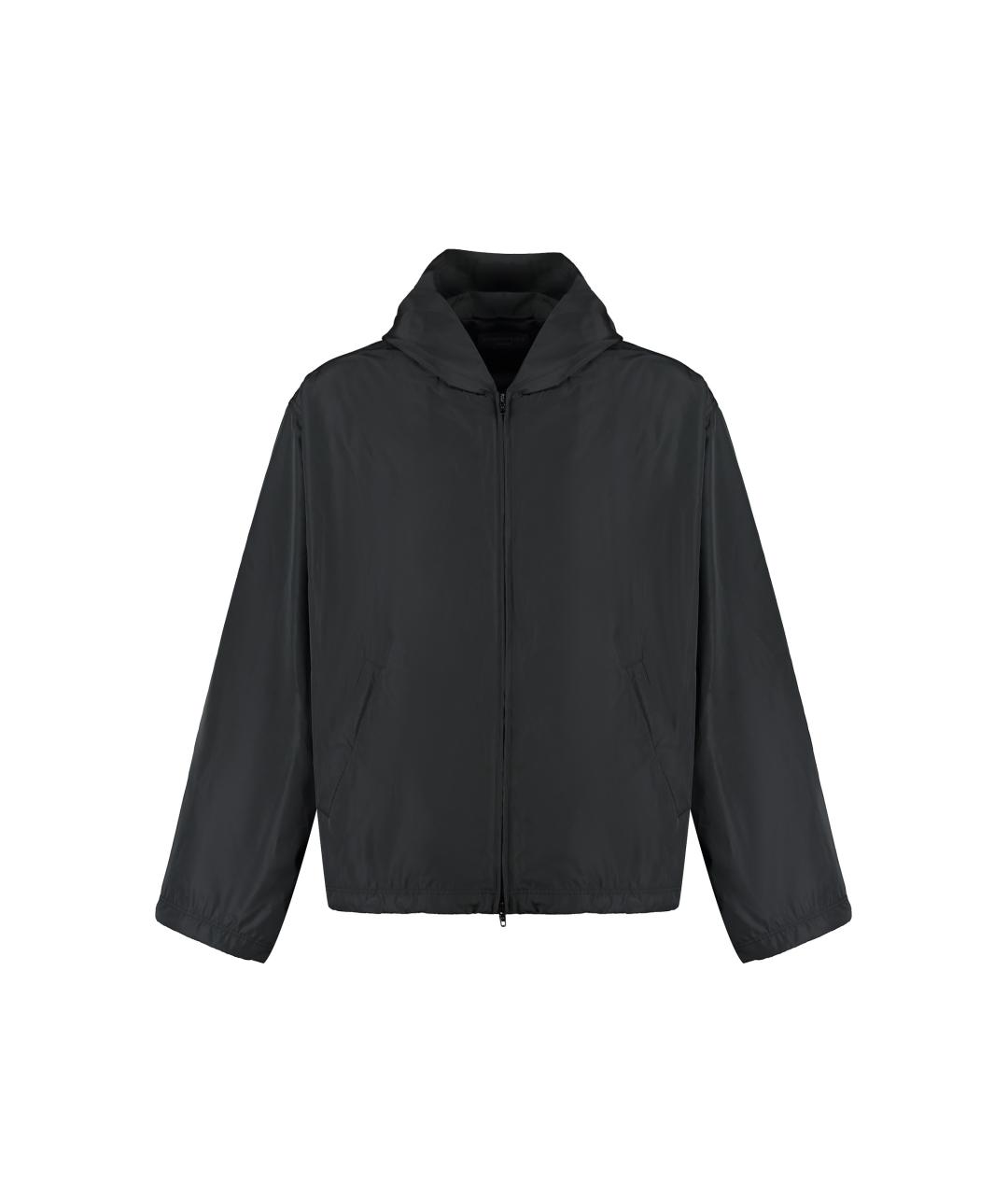 BALENCIAGA Черная полиэстеровая куртка, фото 1