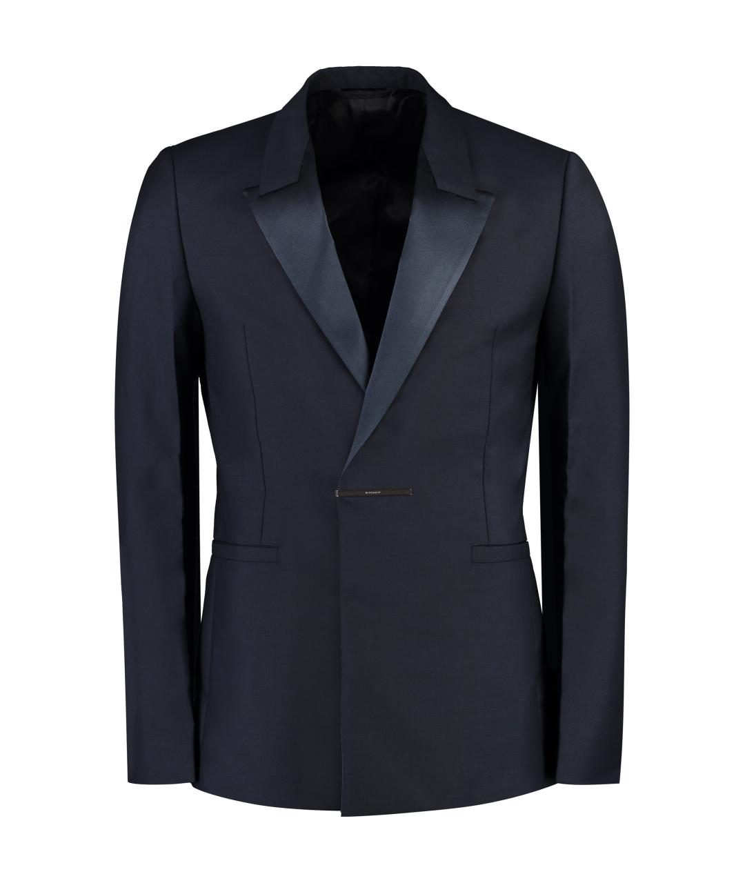 GIVENCHY Темно-синяя шерстяная куртка, фото 1