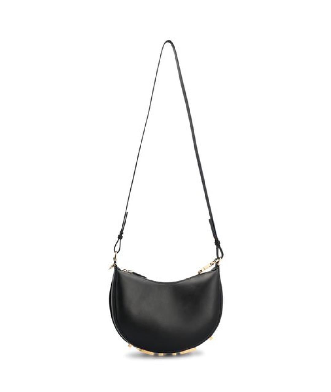 FENDI Черная кожаная сумка через плечо, фото 1