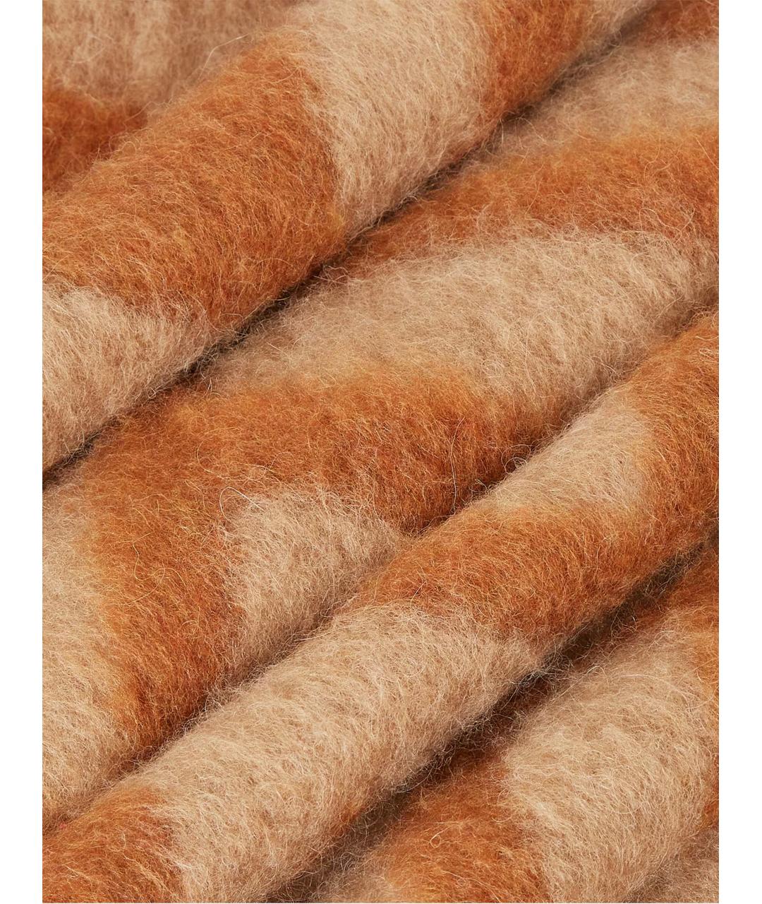 FENDI Бежевый шерстяной шарф, фото 2