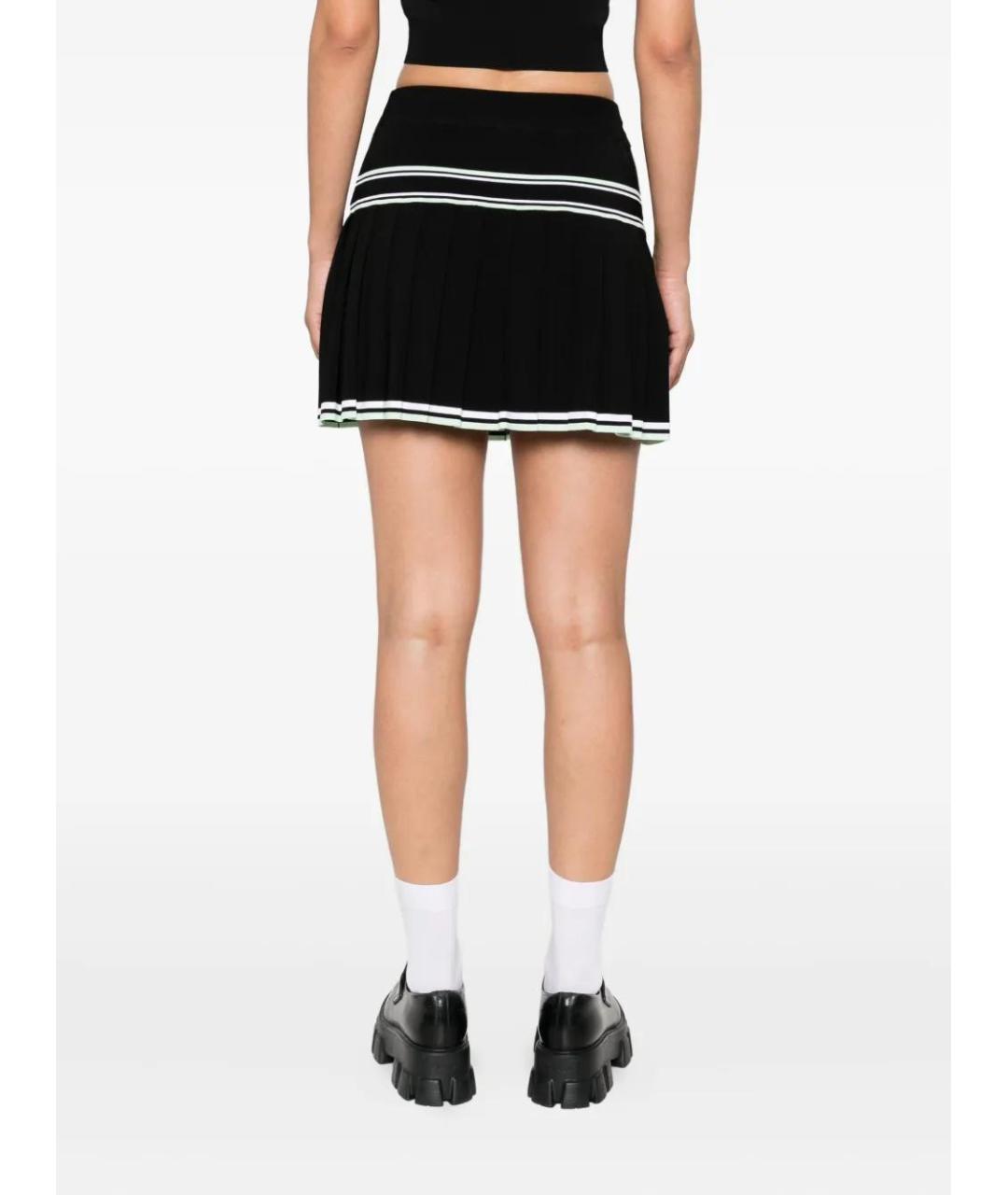 CASABLANCA Черная вискозная юбка мини, фото 4