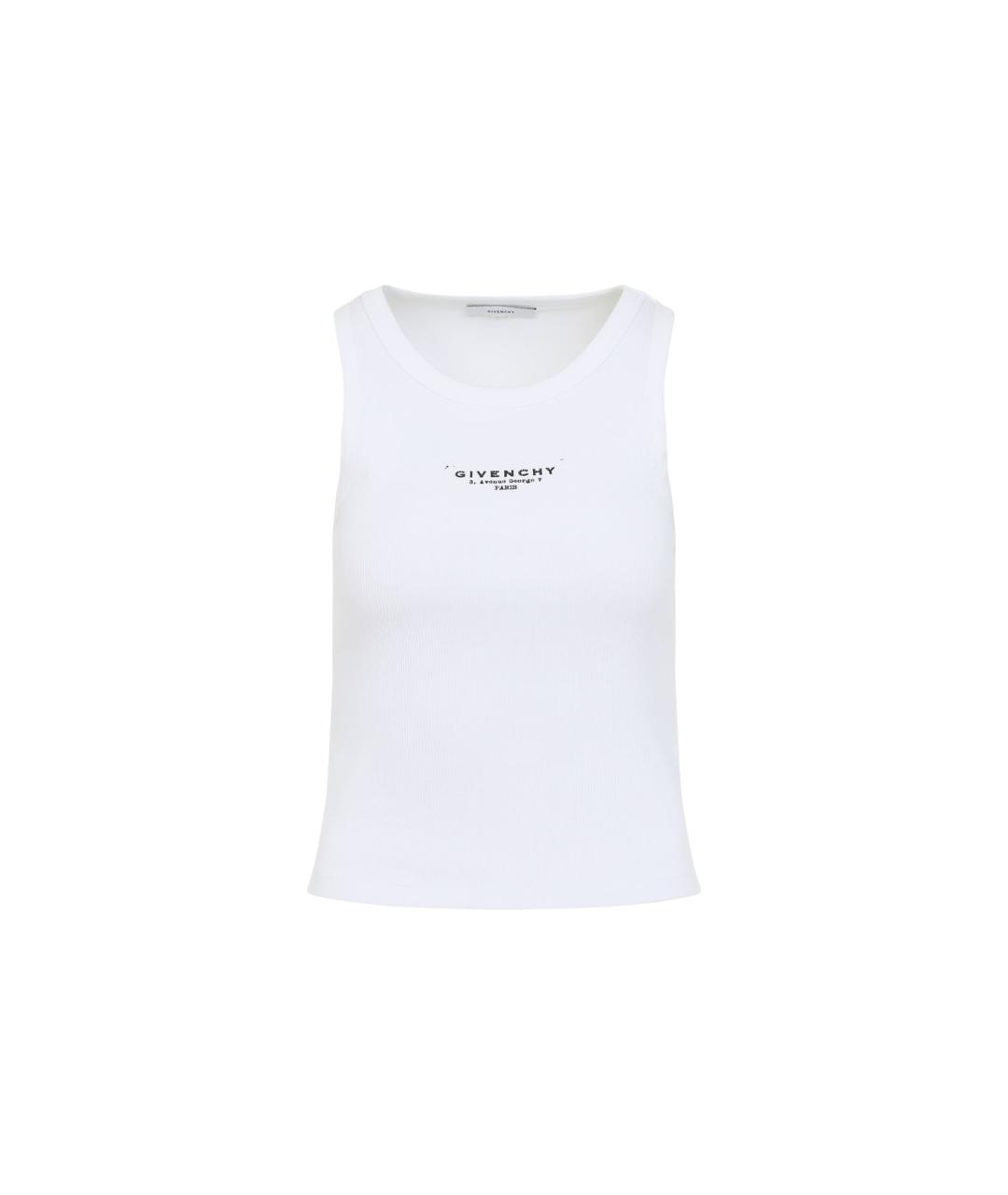GIVENCHY Белая хлопковая майка, фото 1