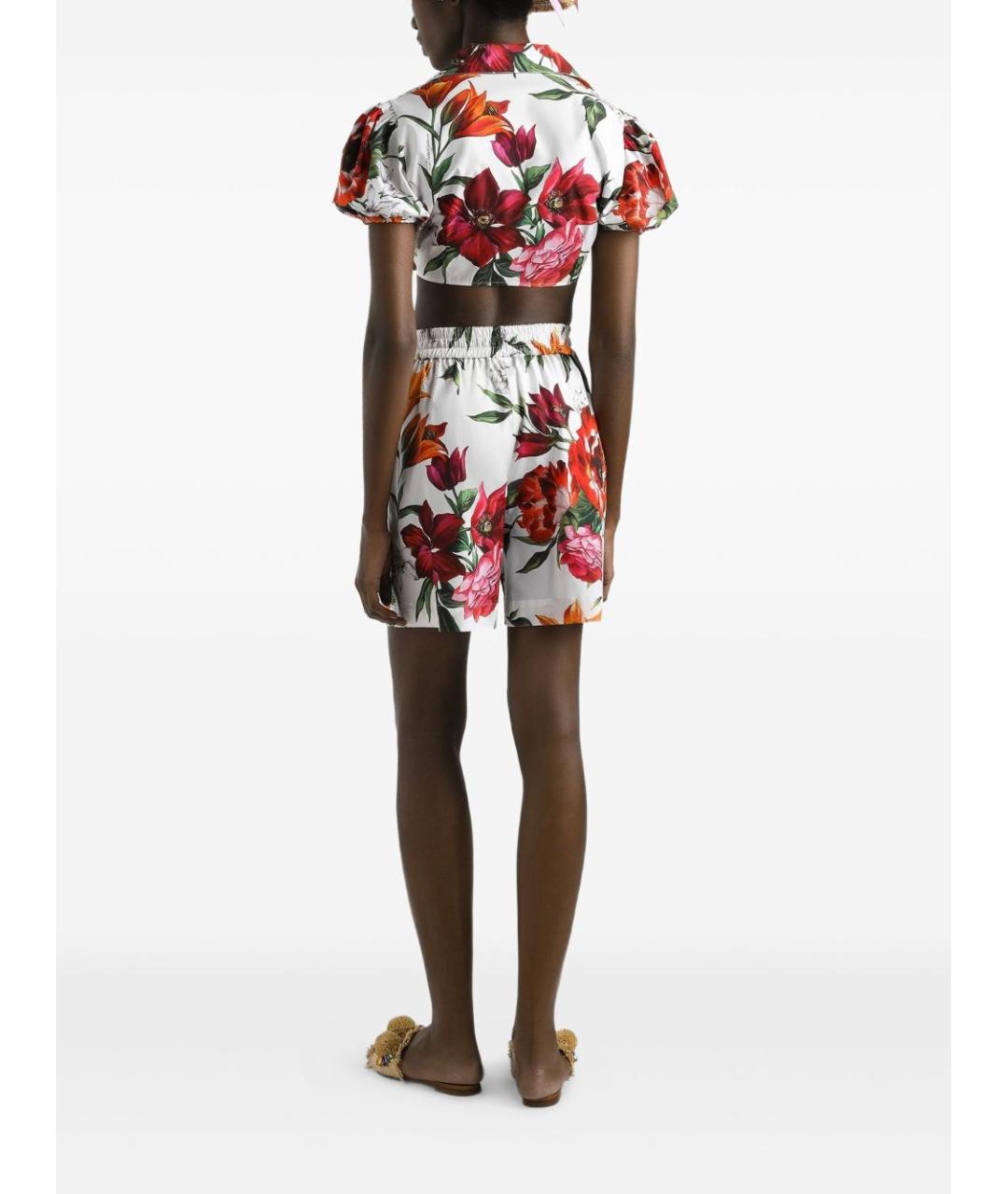 DOLCE&GABBANA Мульти хлопковые шорты, фото 5