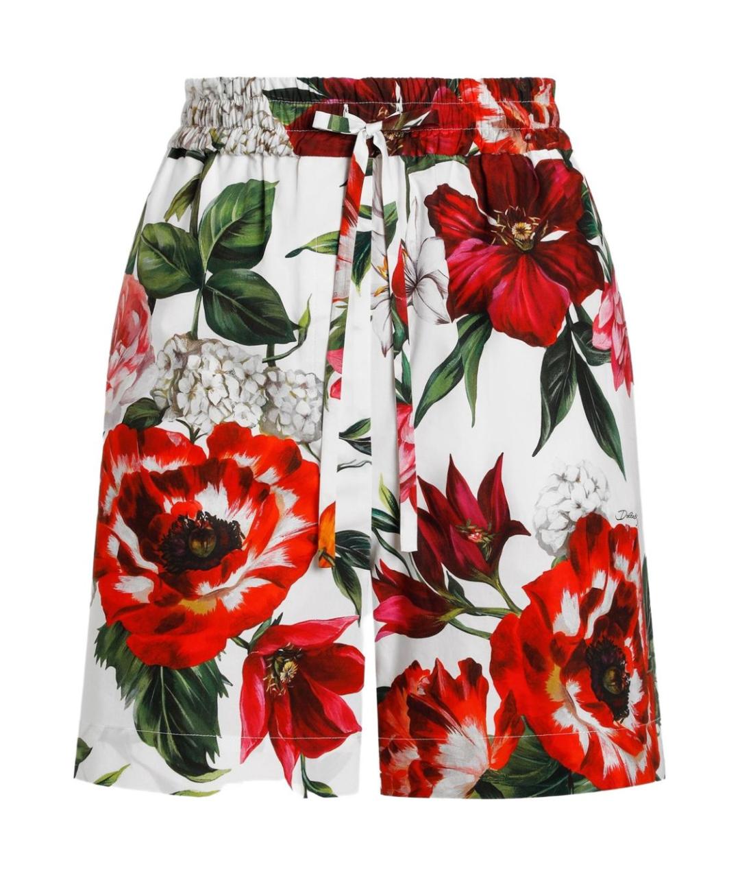 DOLCE&GABBANA Мульти хлопковые шорты, фото 1