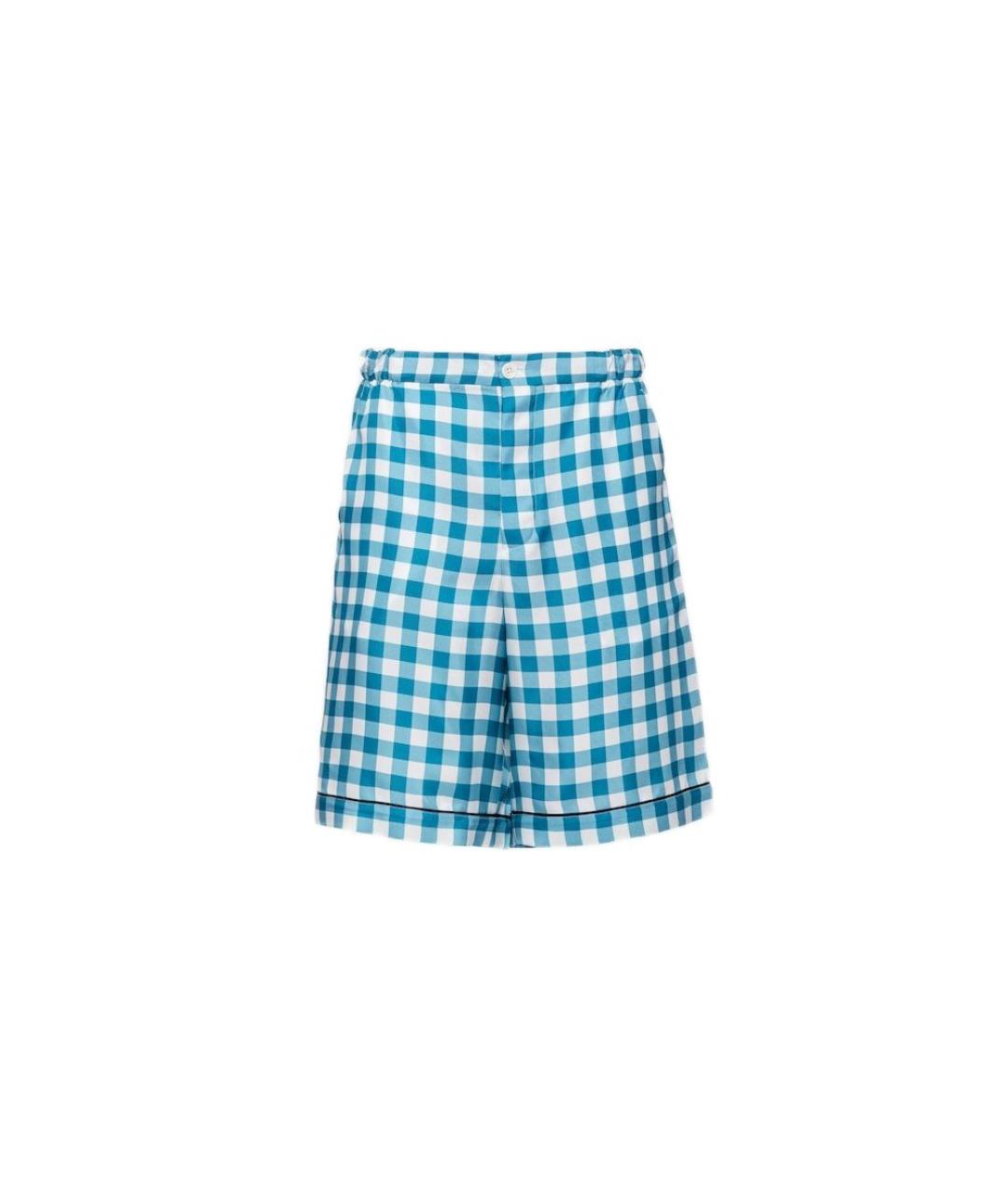 PRADA Голубые хлопковые шорты, фото 1