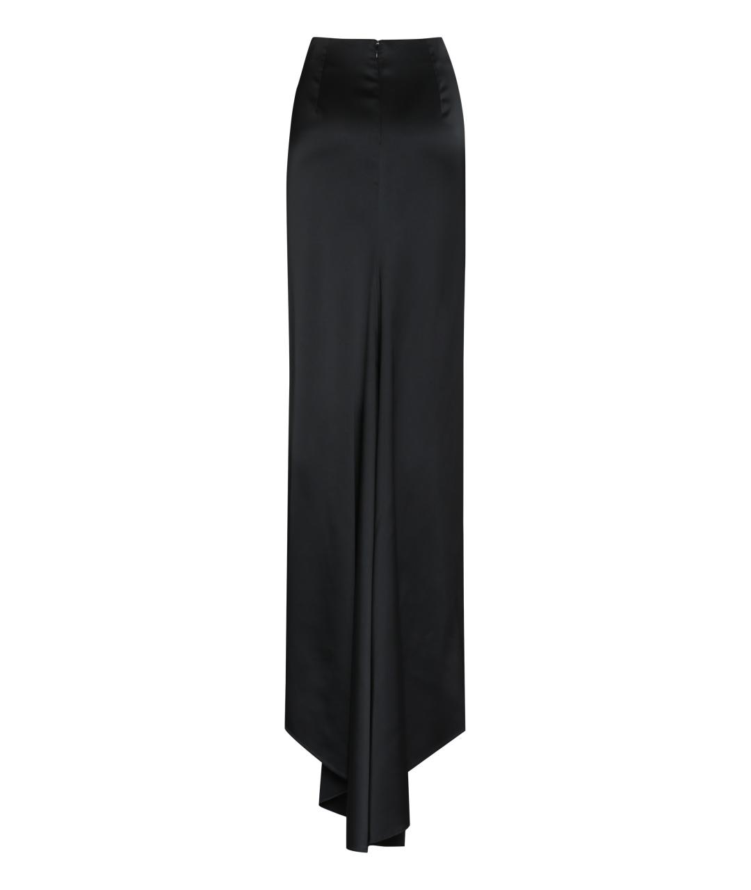 BALENCIAGA Черная вискозная юбка макси, фото 2