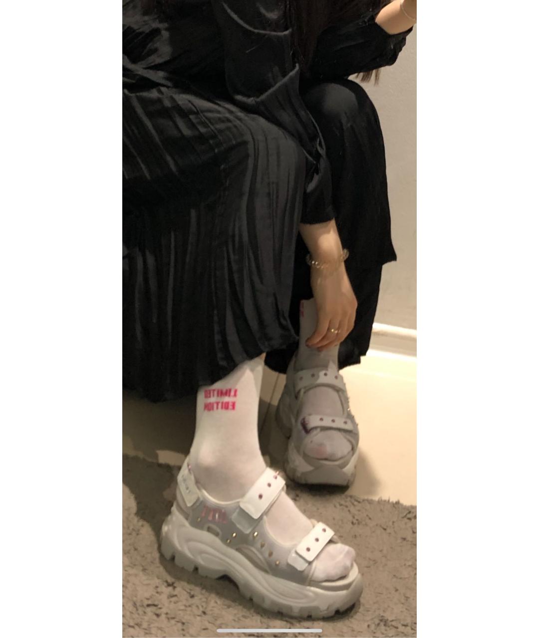 LIU JO Белые кожаные сандалии, фото 3