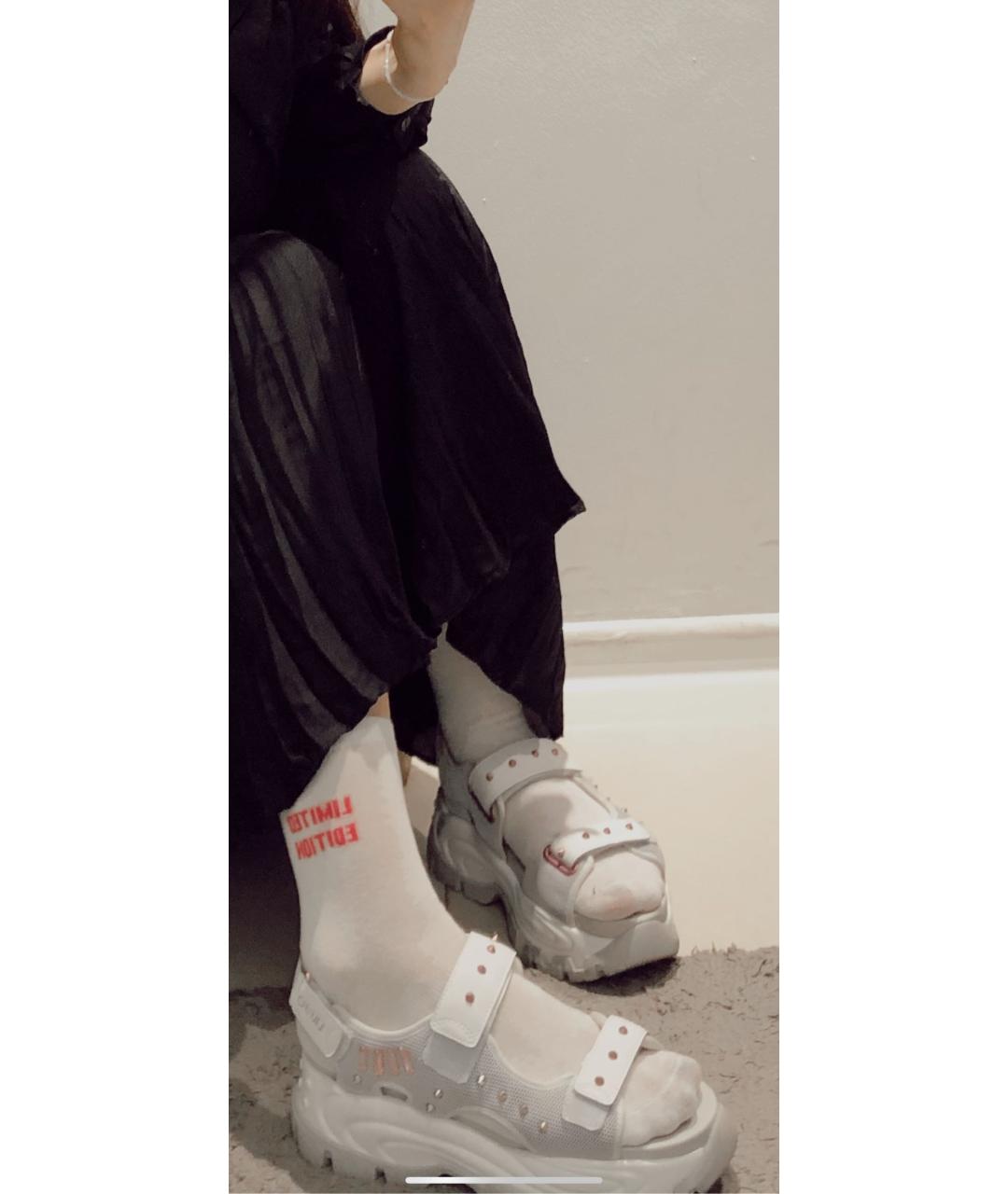 LIU JO Белые кожаные сандалии, фото 4