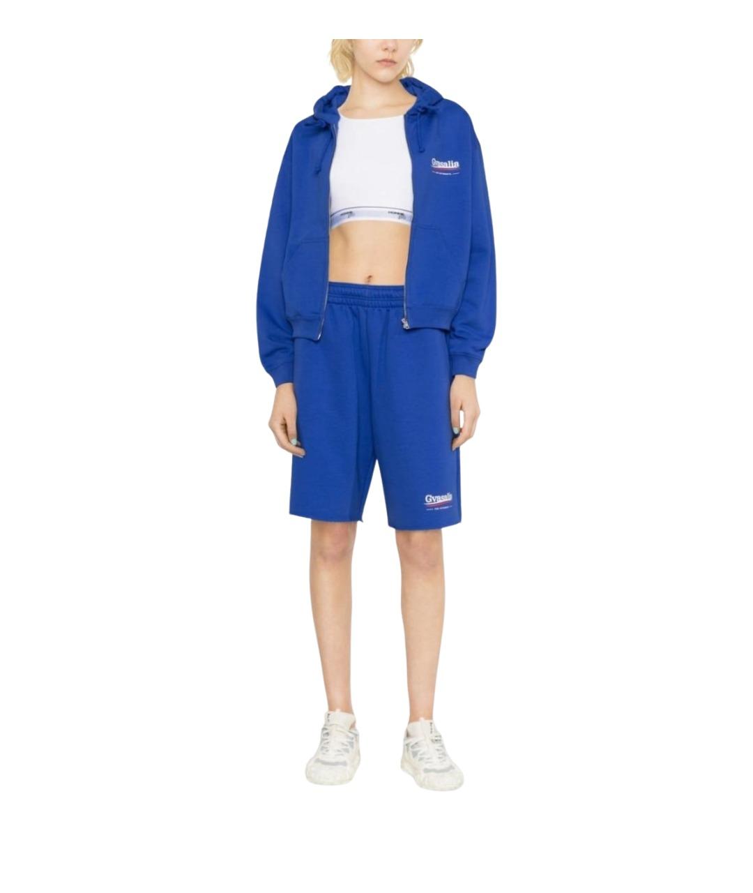 VETEMENTS Синие хлопковые шорты, фото 2