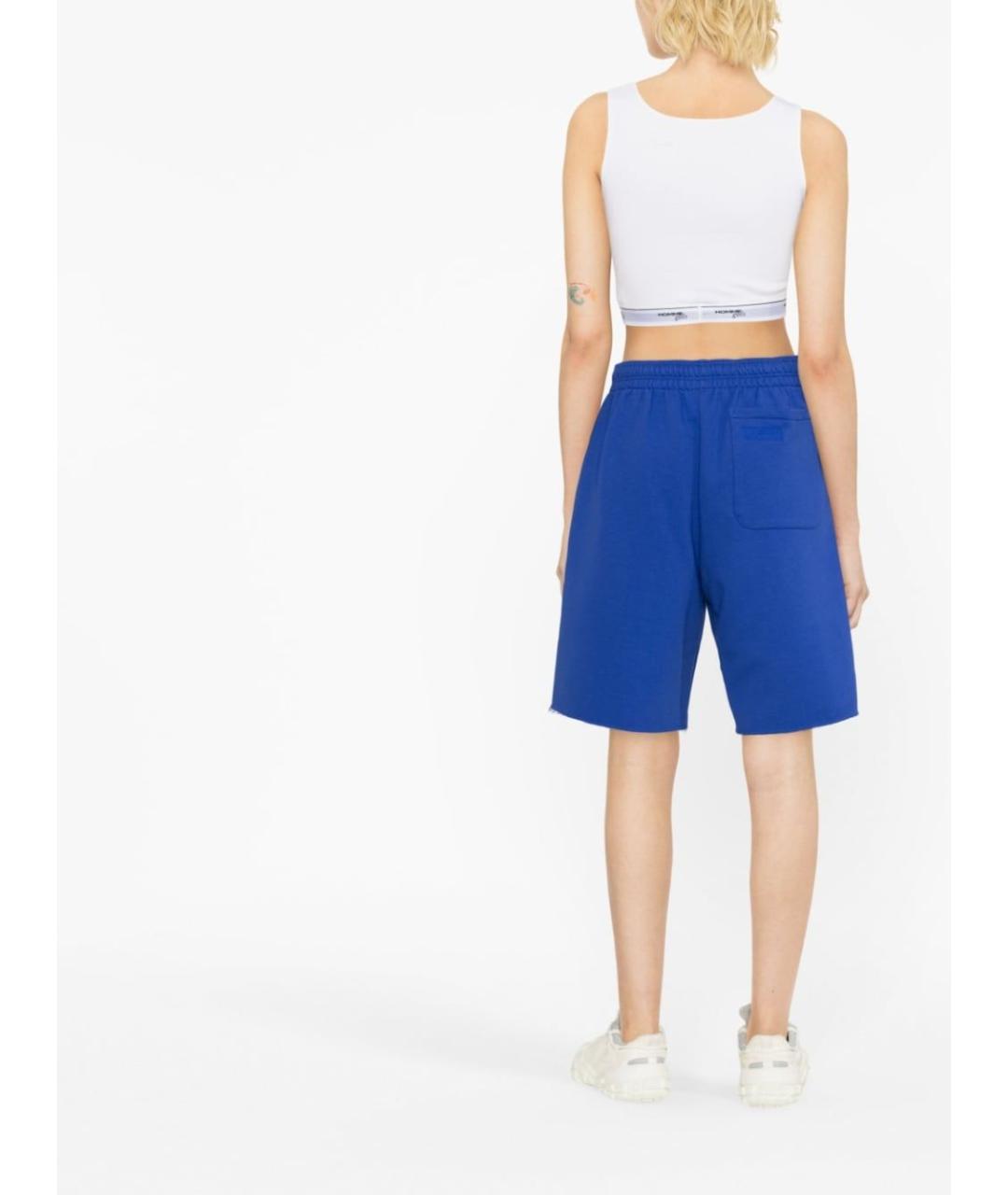 VETEMENTS Синие хлопковые шорты, фото 3