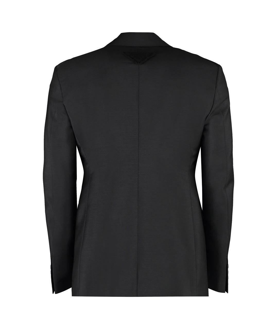 PRADA Черный шерстяной пиджак, фото 2