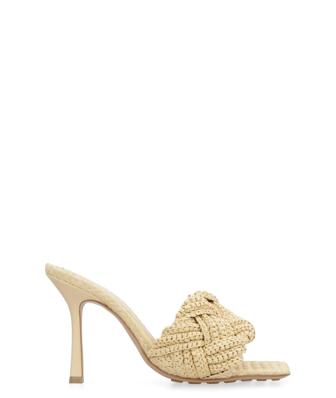 BOTTEGA VENETA Бежевые мюли, фото 1