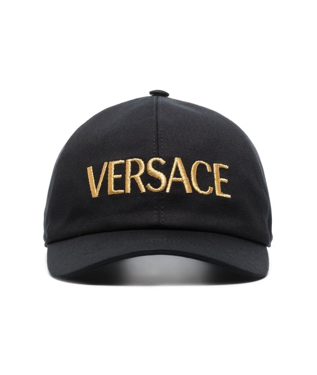 VERSACE Черная синтетическая кепка, фото 6