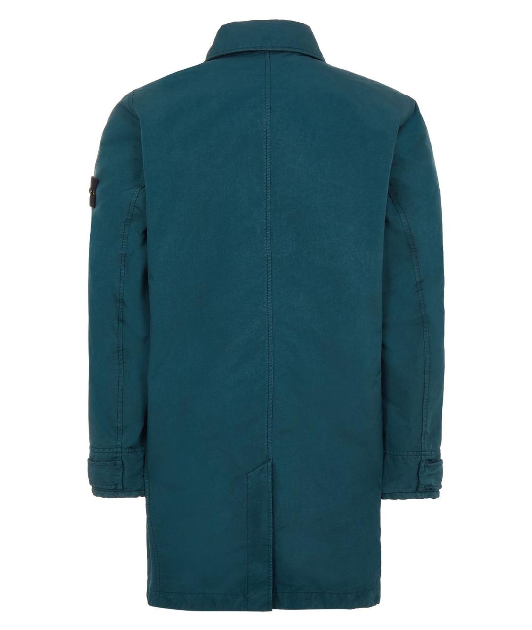 STONE ISLAND Зеленая полиэстеровая куртка, фото 2