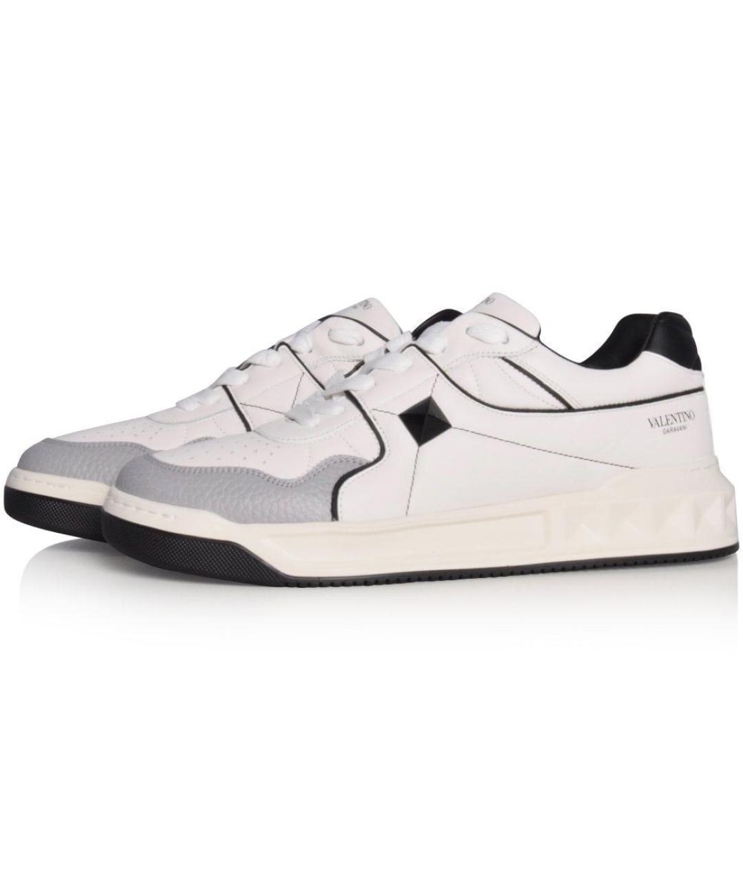 VALENTINO Черные синтетические низкие кроссовки / кеды, фото 2