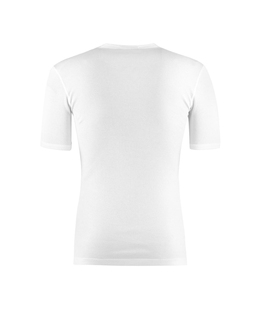 DOLCE&GABBANA Белая хлопковая футболка, фото 2