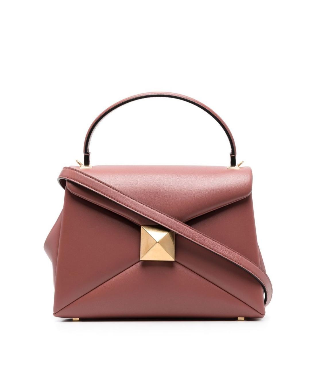 VALENTINO Коричневая кожаная сумка тоут, фото 1