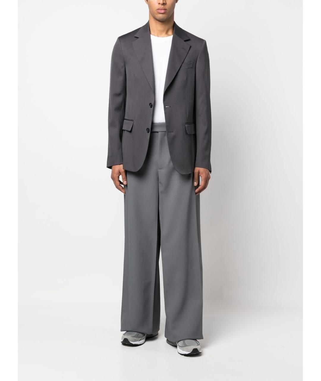 GOLDEN GOOSE DELUXE BRAND Серый шерстяной пиджак, фото 2