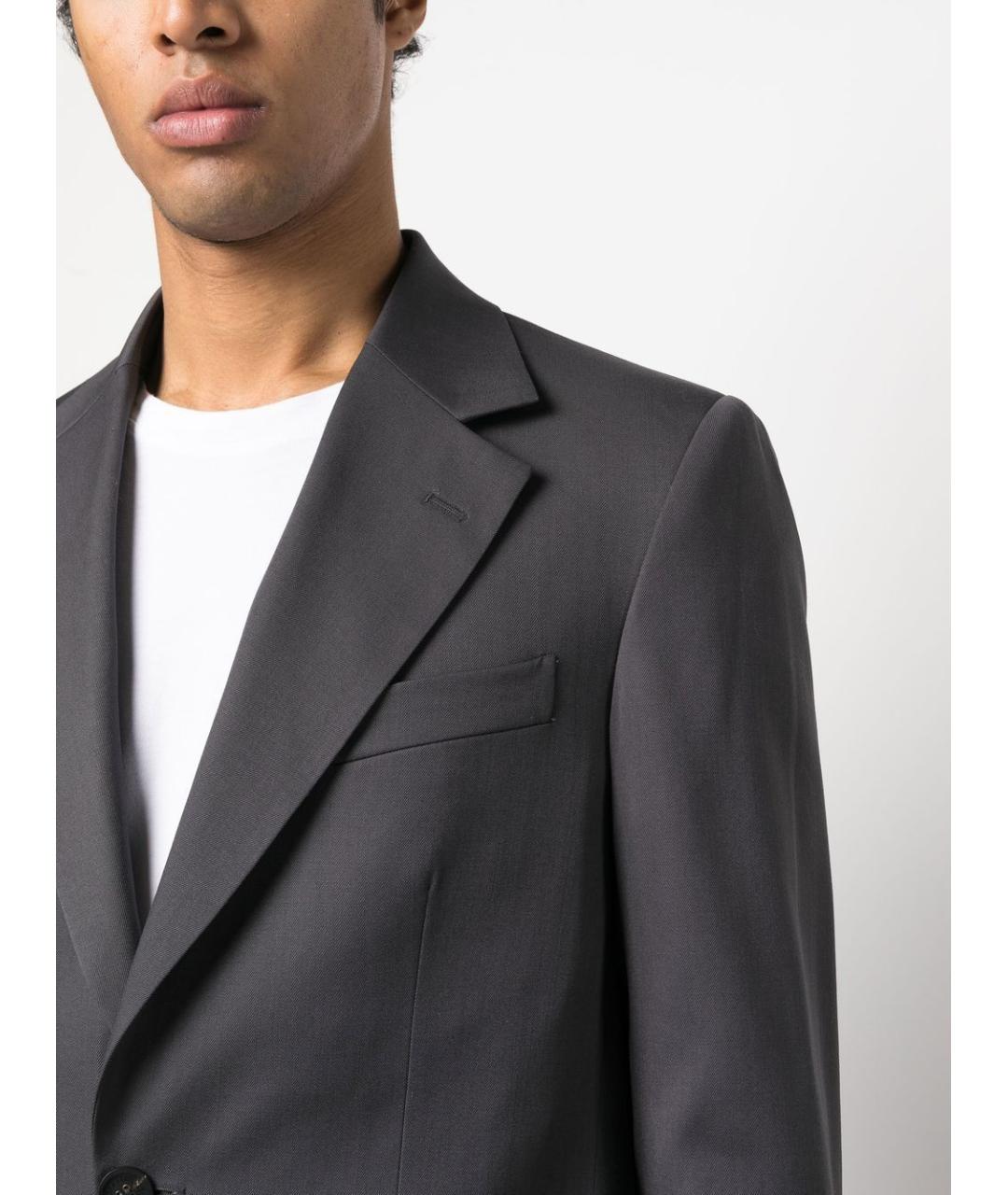 GOLDEN GOOSE DELUXE BRAND Серый шерстяной пиджак, фото 5