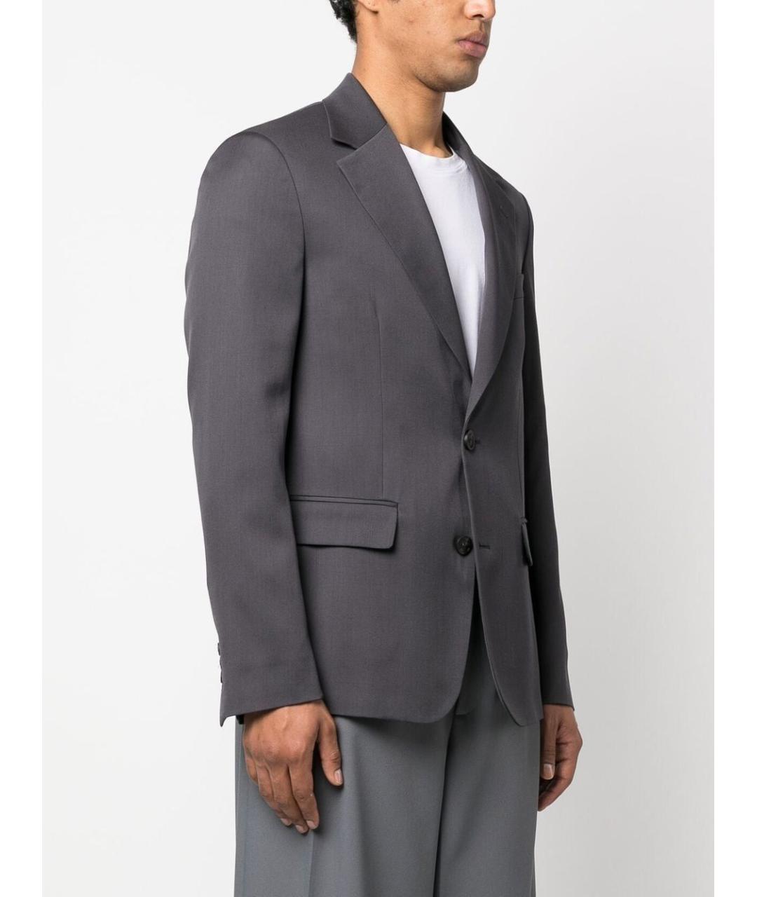 GOLDEN GOOSE DELUXE BRAND Серый шерстяной пиджак, фото 3