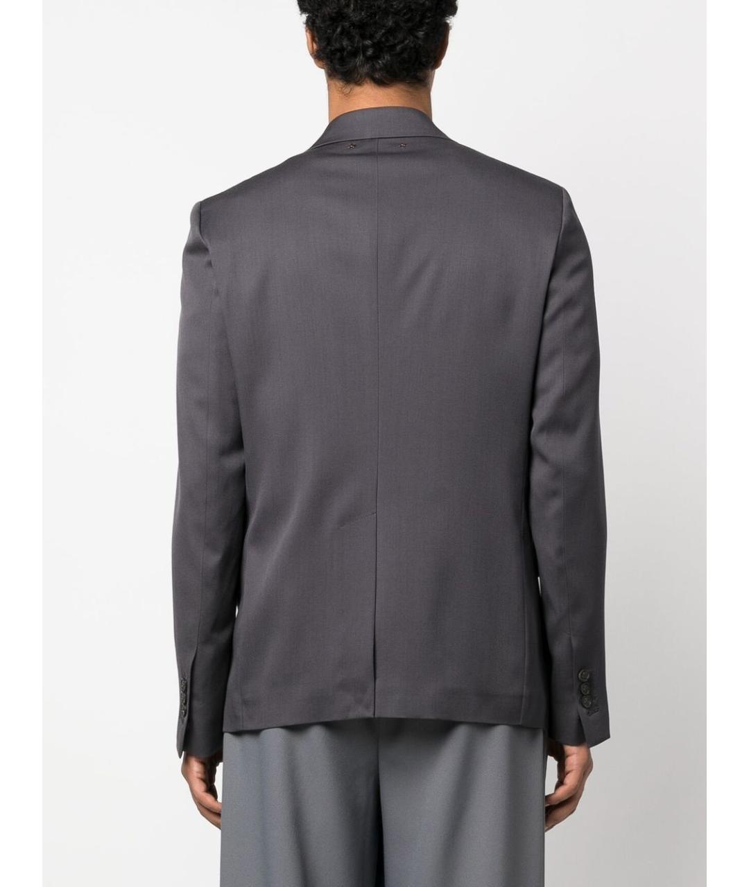 GOLDEN GOOSE DELUXE BRAND Серый шерстяной пиджак, фото 4