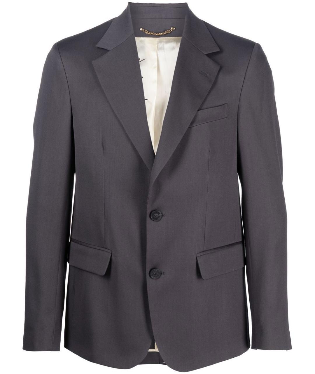 GOLDEN GOOSE DELUXE BRAND Серый шерстяной пиджак, фото 1