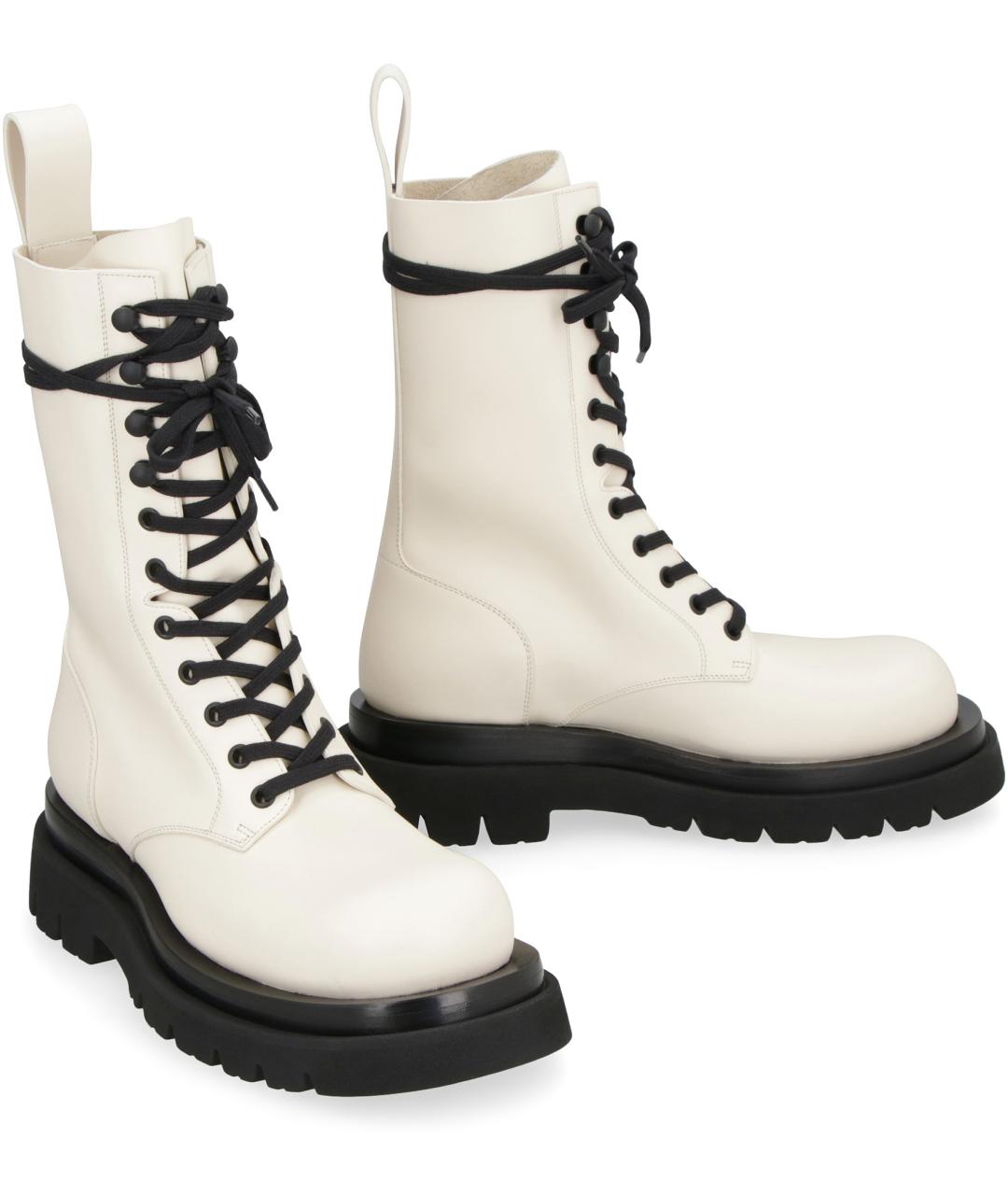 BOTTEGA VENETA Белые ботинки, фото 2