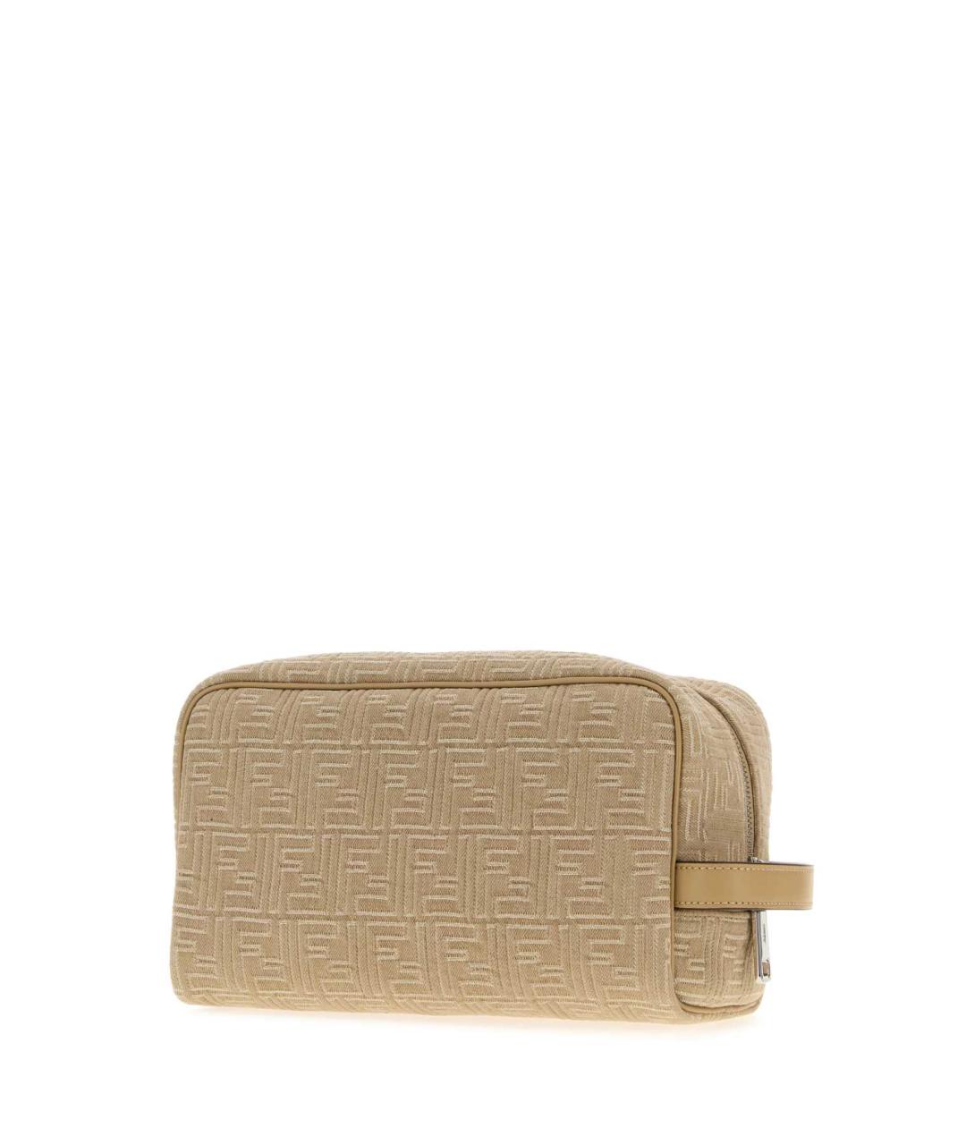 FENDI Бежевая хлопковая барсетка, фото 2