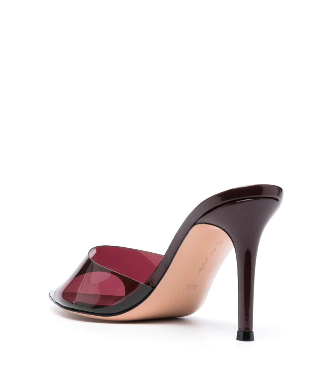GIANVITO ROSSI Красные мюли, фото 2
