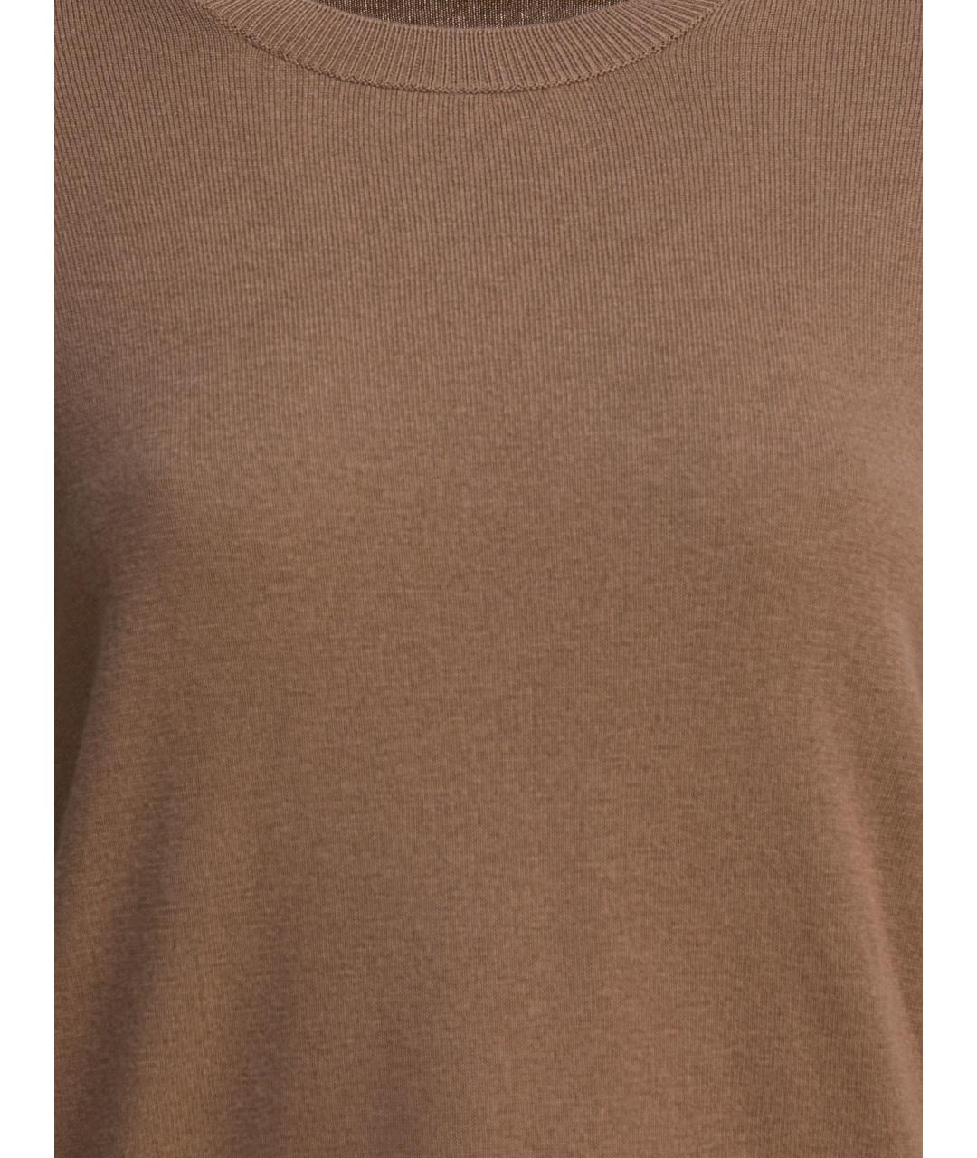 'S MAX MARA Коричневый шерстяной джемпер / свитер, фото 3