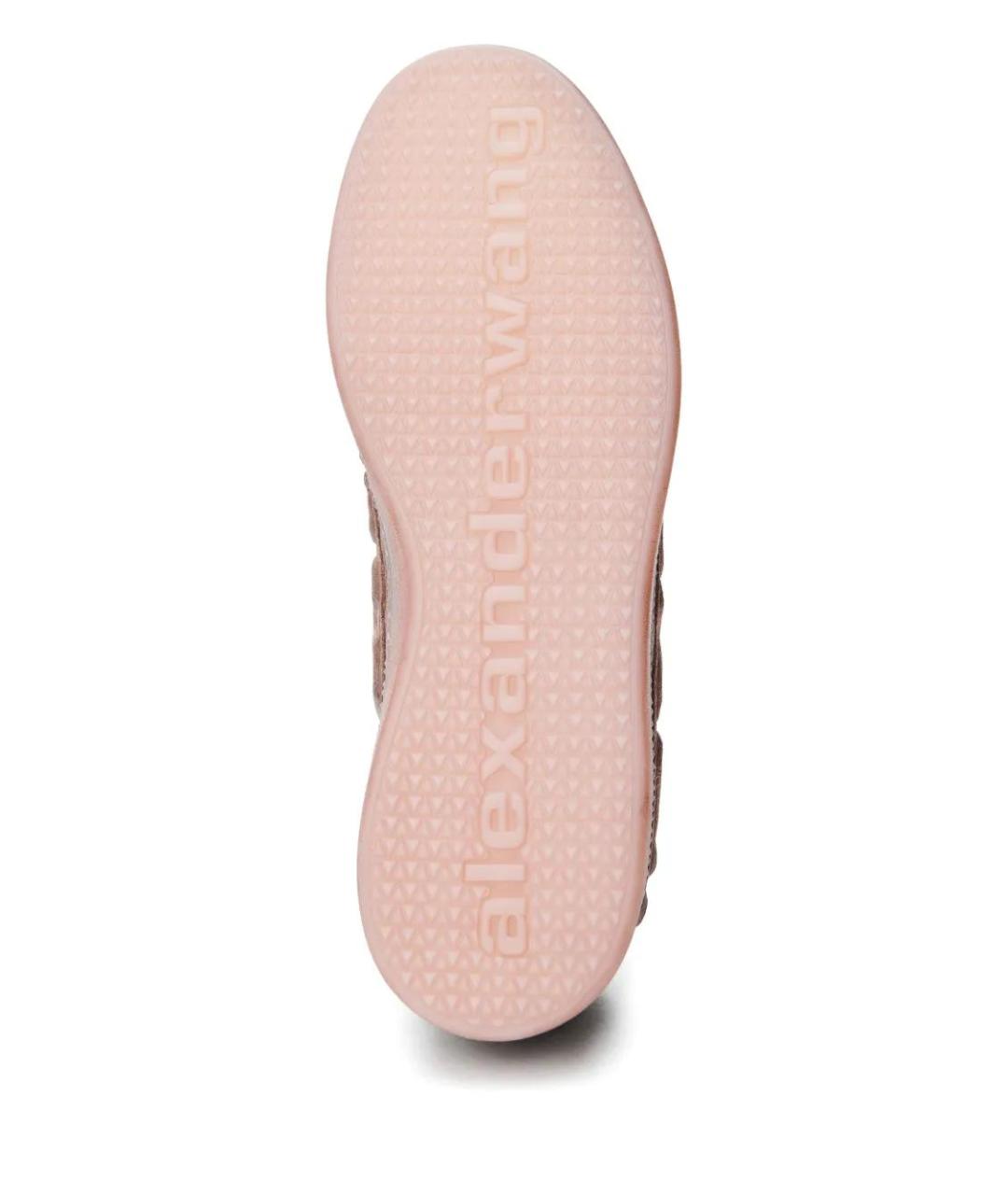 ALEXANDER WANG Розовые замшевые кроссовки, фото 4
