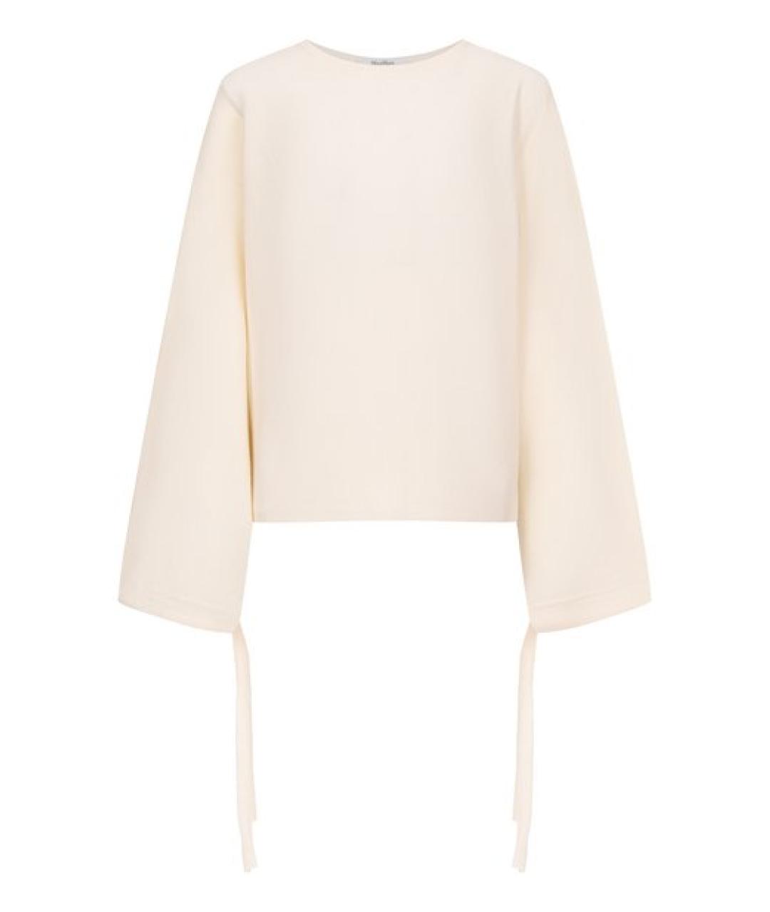 MAX MARA Белый шерстяной джемпер / свитер, фото 1