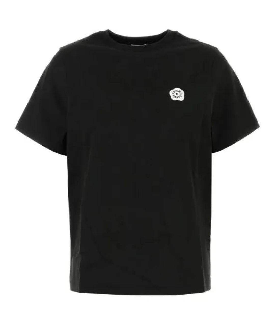 KENZO Черная хлопковая футболка, фото 1