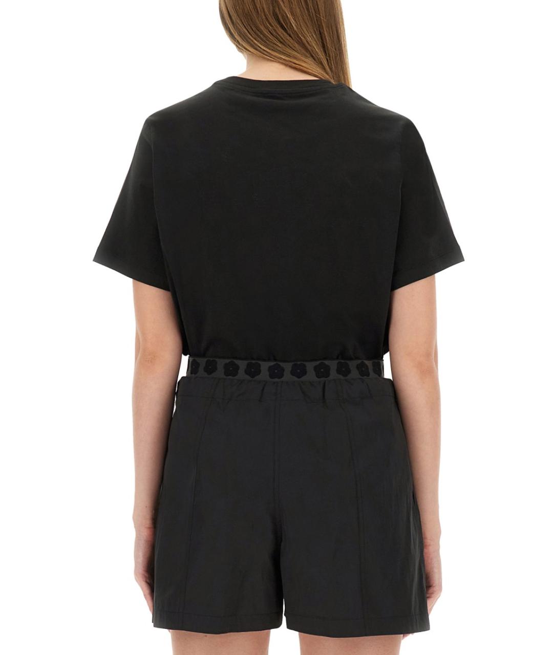 KENZO Черная хлопковая футболка, фото 3