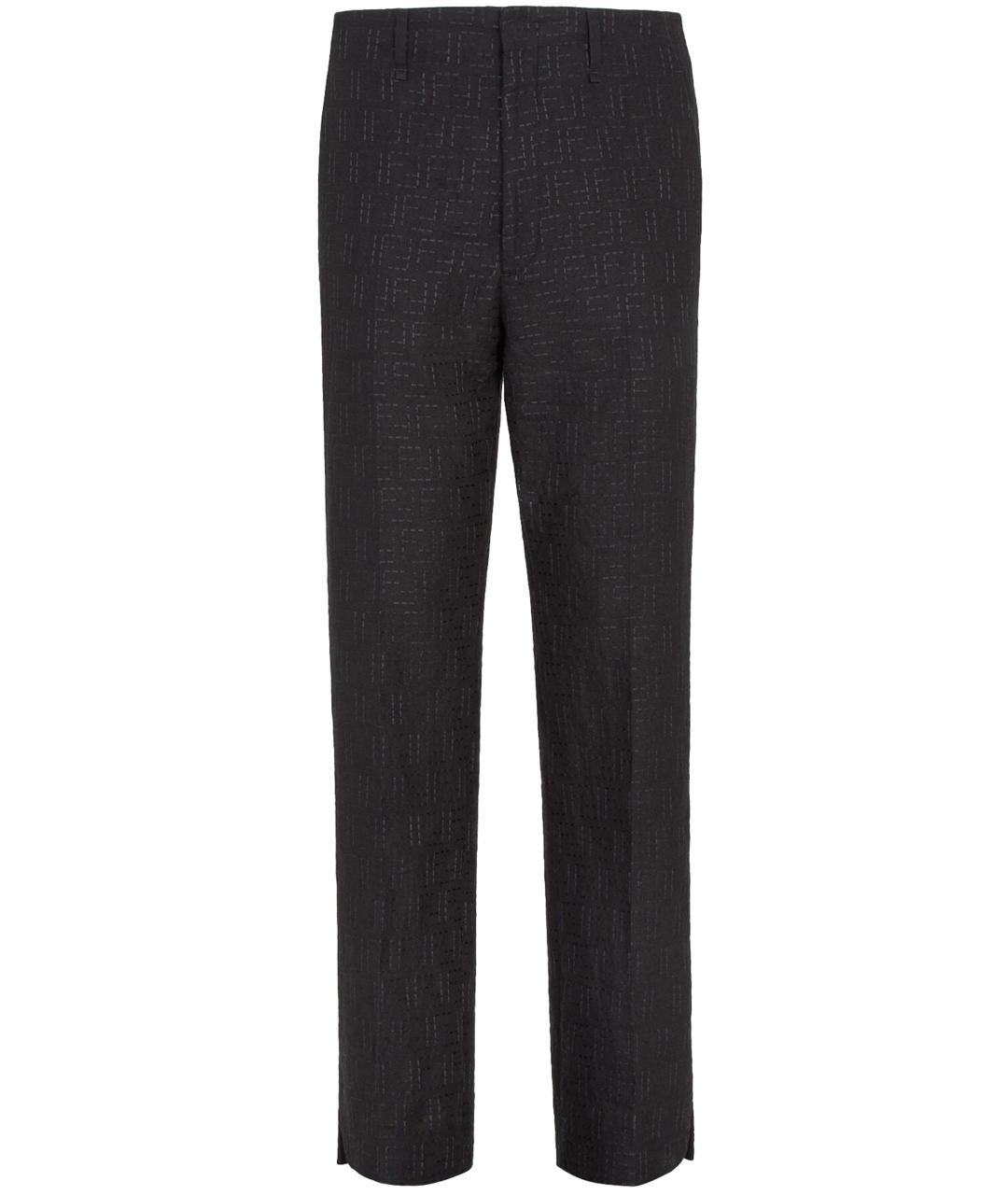 FENDI Черные повседневные брюки, фото 1