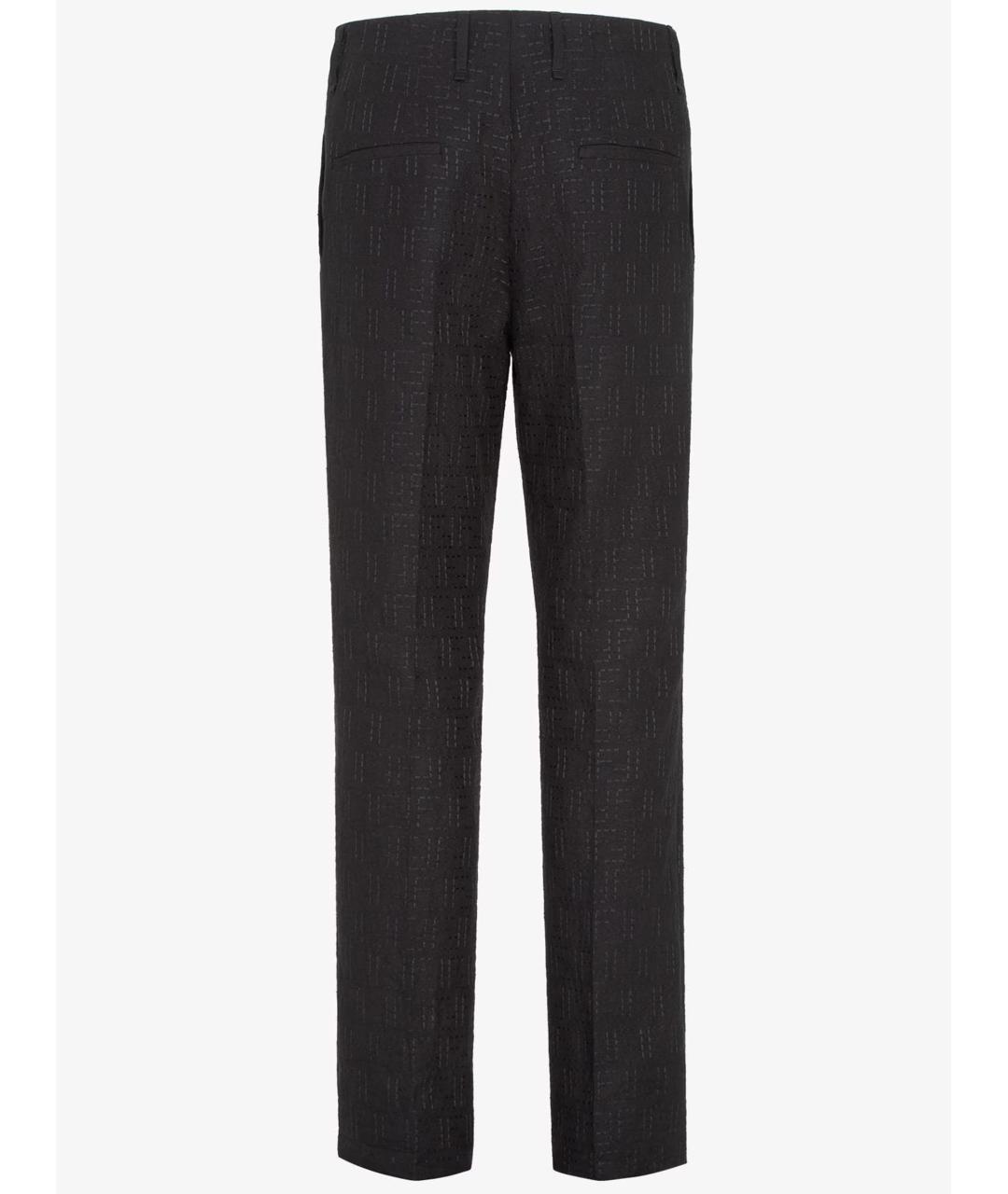 FENDI Черные повседневные брюки, фото 2