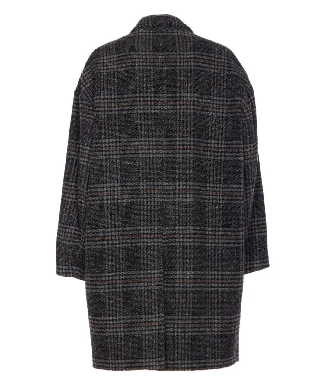 ISABEL MARANT Серое шерстяное пальто, фото 2